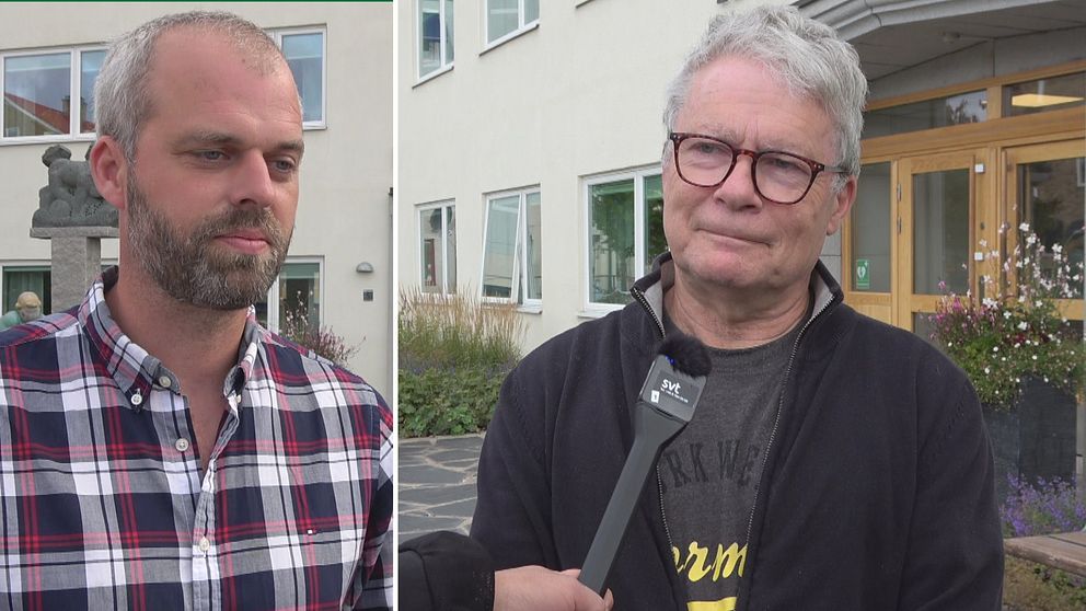 Två män som är politiker i Leksand.