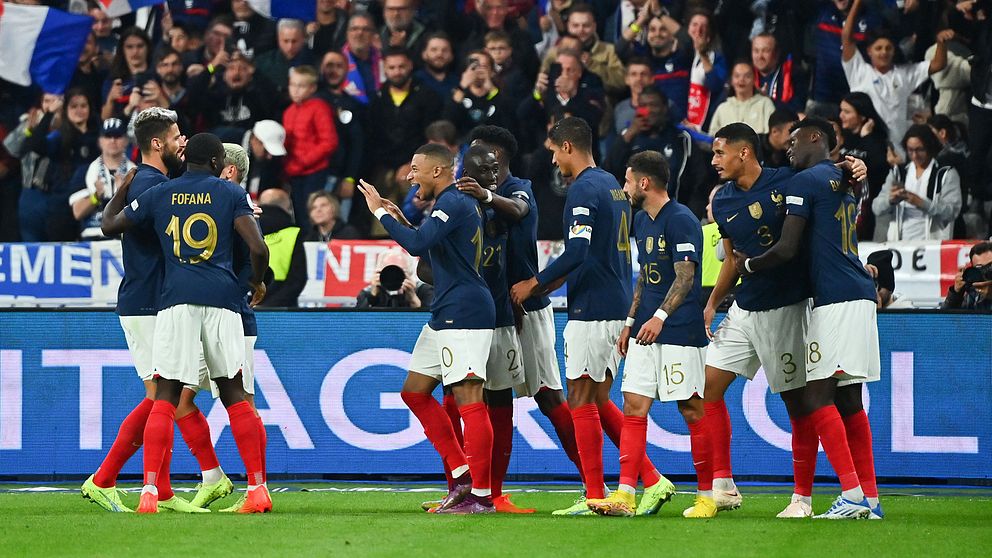 Frankrike slog Österrike med 2-0.