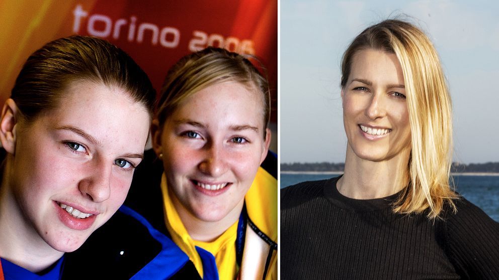 Danijela Rundqvist, längst till höger, har bland annat med Pernilla Winberg och Kim Martin Hasson i sitt lag. Till vänster ses duon i samband med OS i Turin 2006.
