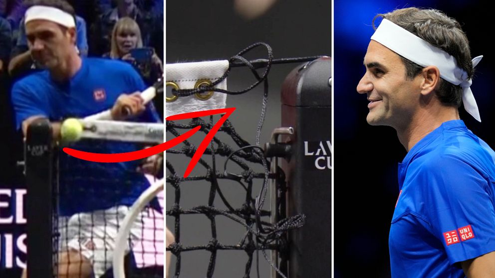 Roger Federer stod för ett konstslag i sin sista match.