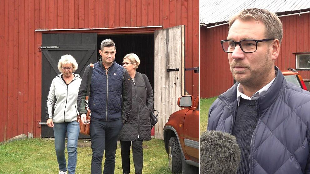 Polisens kalla fall-grupp besöker Brattås gård utanför Härnösand.