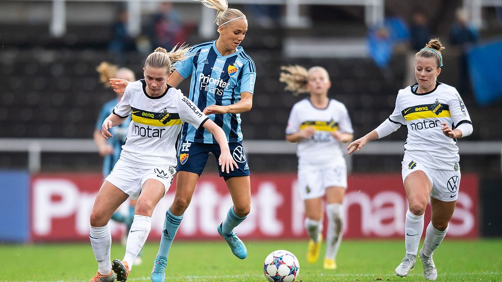 Det finns fyra klubbar som har lag i både damallsvenskan och herrallsvenskan – Djurgården, Häcken, AIK och Hammarby.