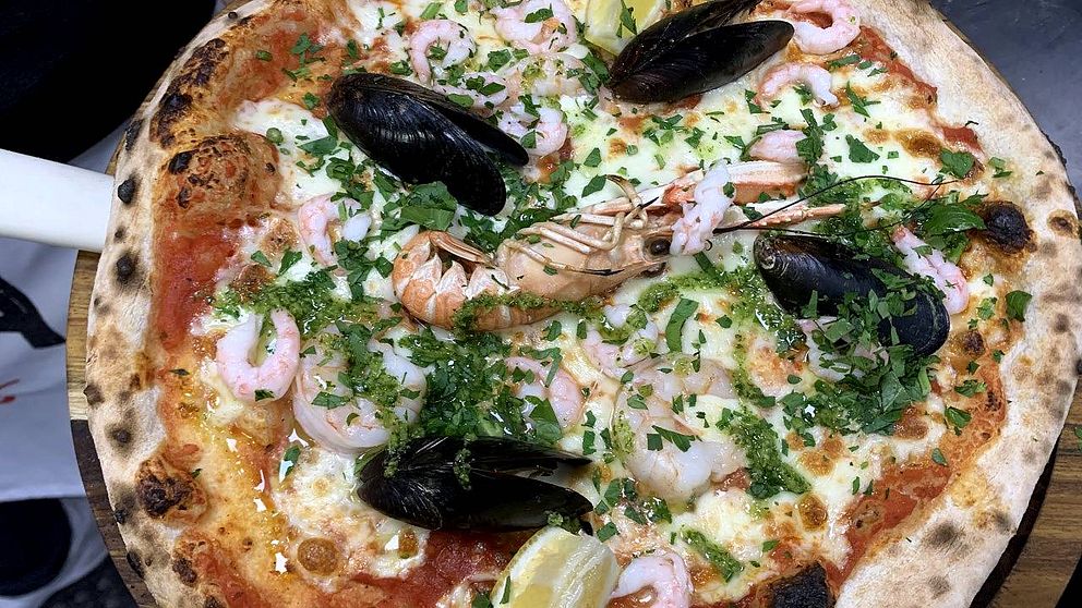 Sicula finns på menyn och är en variant av pizzan som Zeki  Hanouch vann mästartiteln med.