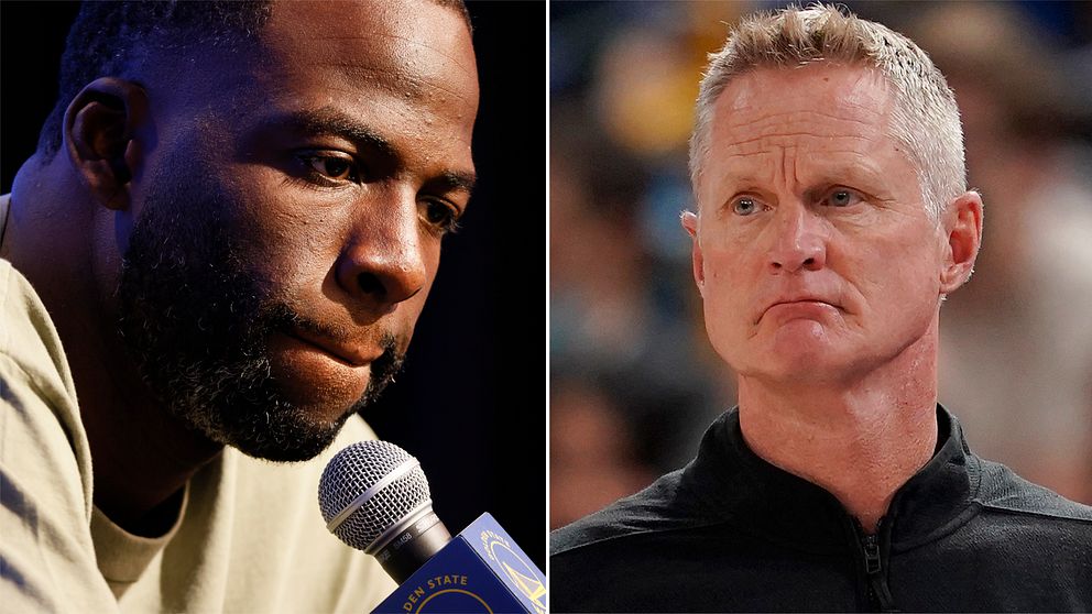 Draymond Green och Steve Kerr.