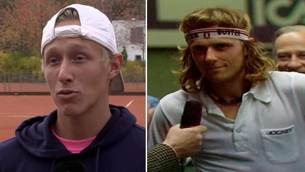 Tennis Bilderna visar se slående likheten mellan Leo och Björn SVT Sport