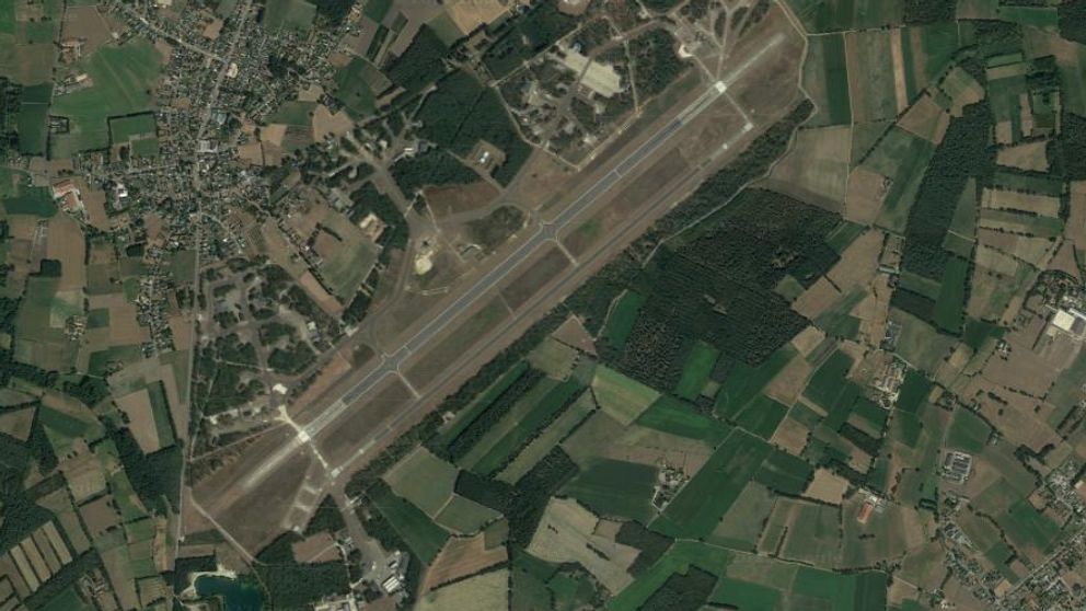 Flygbas Kleine Brogel i Belgien som är en av sex flygbaser i Europa där USA:s B61 taktiska kärnvapenbomber förvaras.