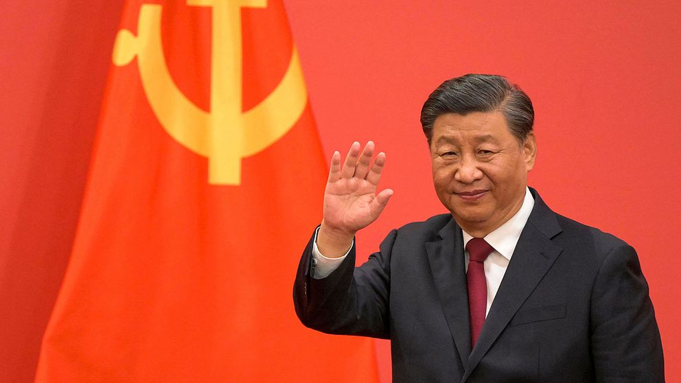 Xi Jinping under partiets kongress i Peking i helgen..