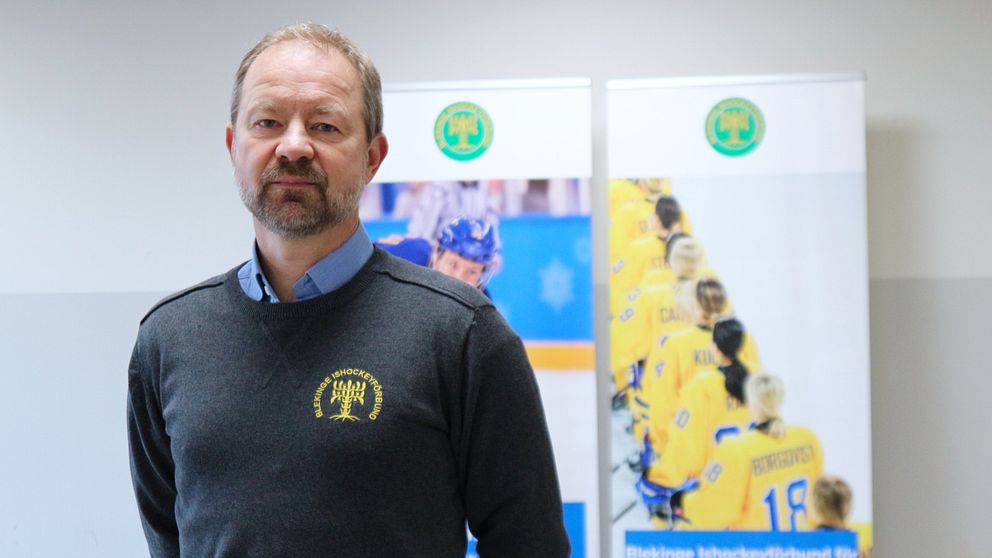 Fredrik Ekeflod, ordförande i Blekinge Ishockeyförbund.