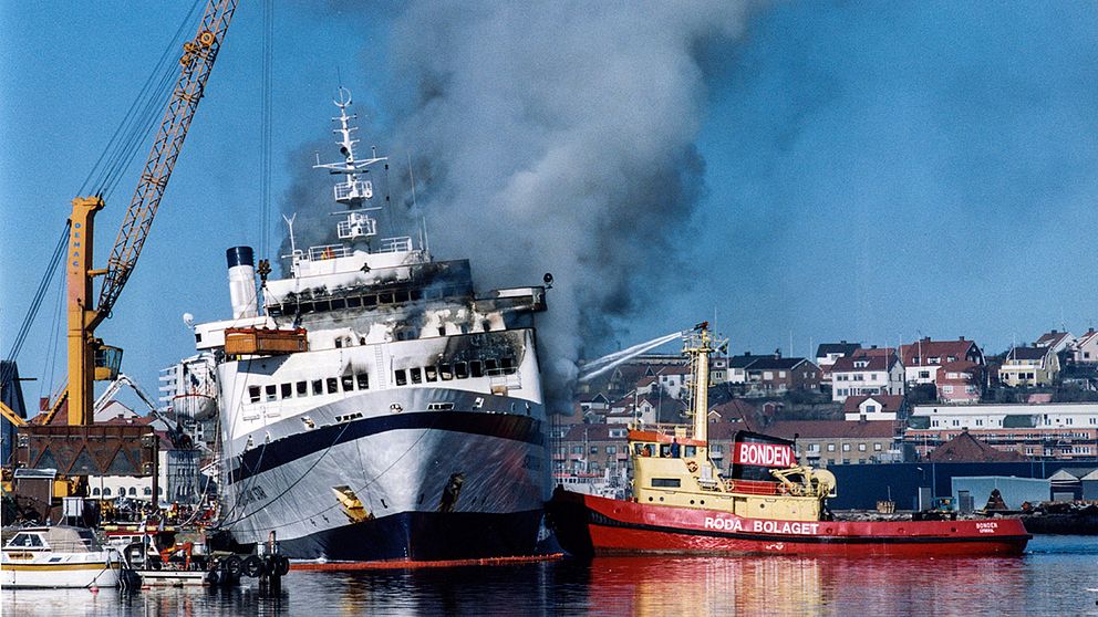 Scandinavian Star. 159 människor dog i branden ombord på färjan 1990.