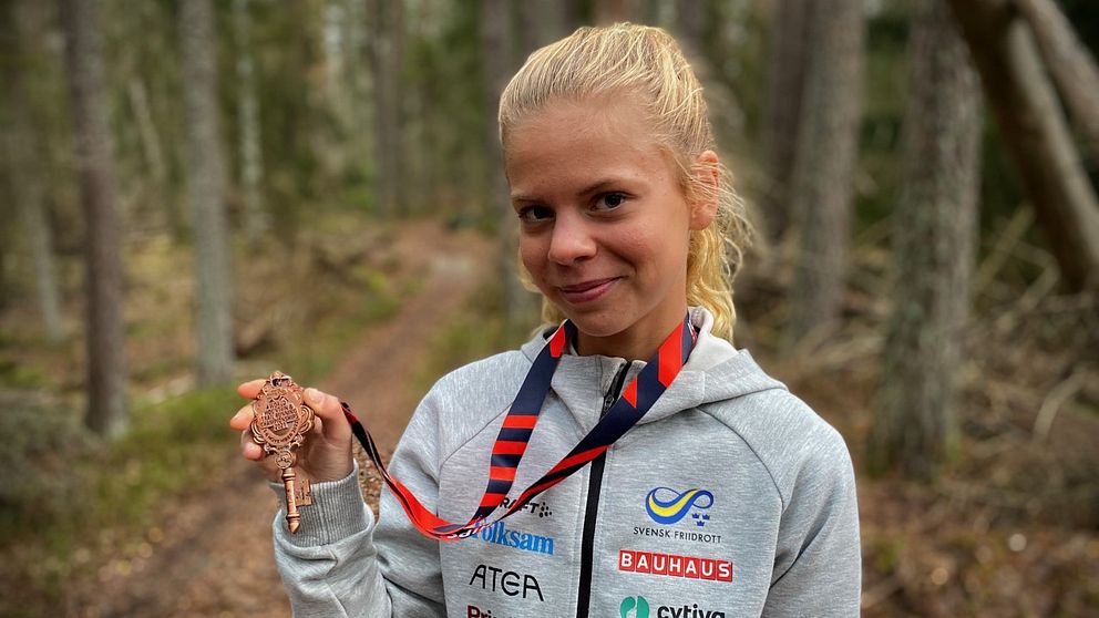 Löparen Emilia Brangefält från Västerås.