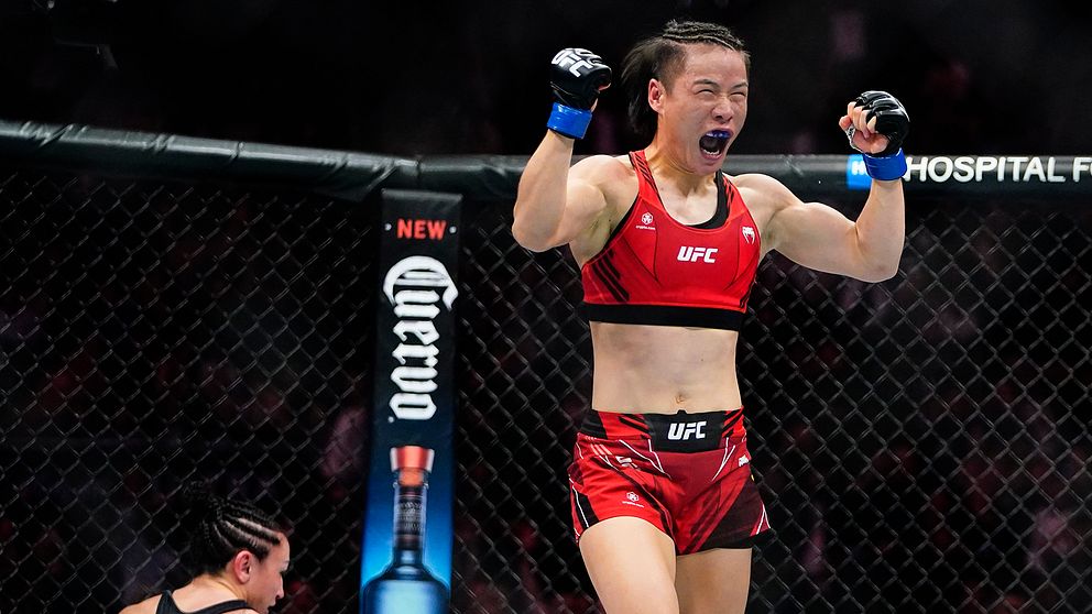 Kinesiskan Zhang Weili är återigen UFC-mästare i stråvikt.