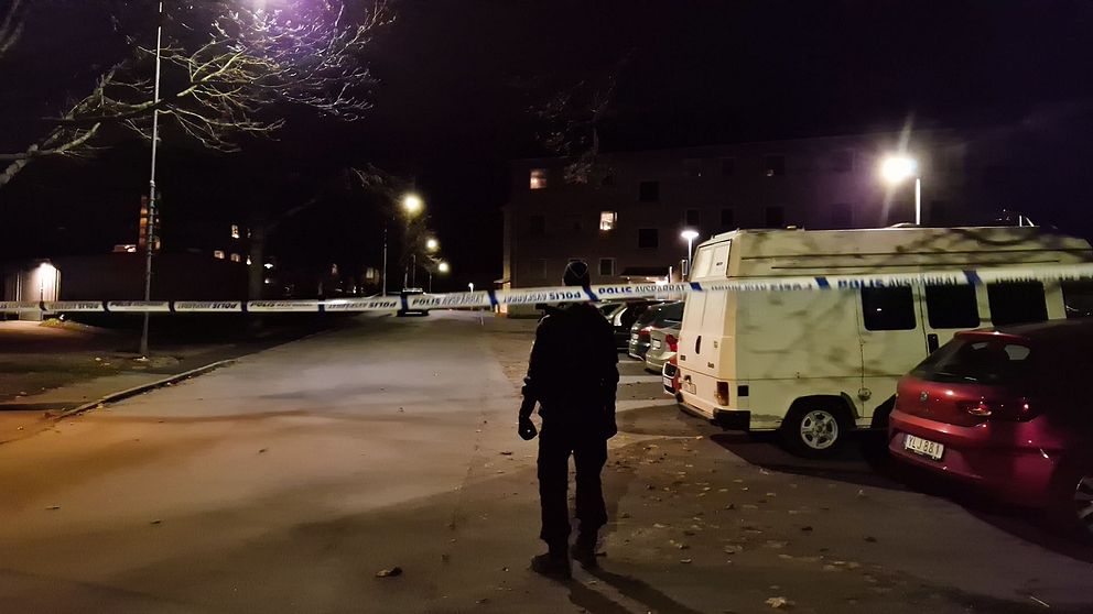 Flera enheter är på plats i Gävle där en ung man anträffats död på tisdagskvällen.