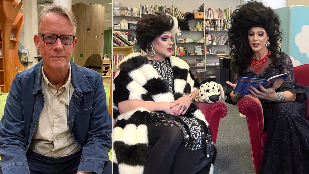 Torbjörn Nilsson, stadsbibliotekarie i Malmö och Lady Busty och Miss Shamless .