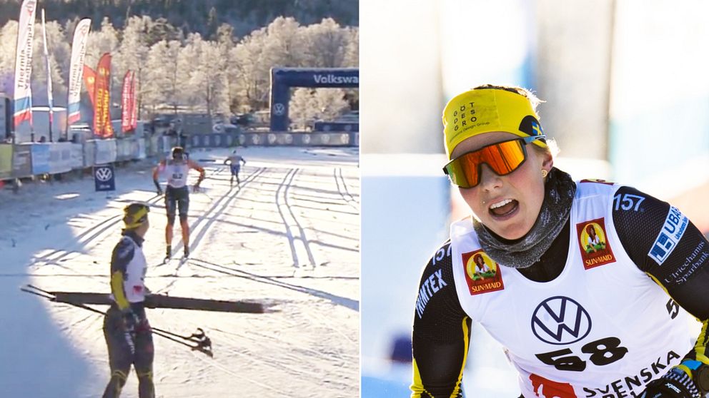 Moa Ilar och Johanna Hagström kom lika på lördagen.