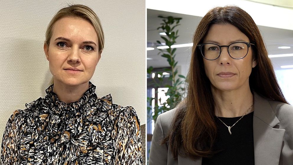 Till vänster i bilden syns Alicja Kapica (M) och till höger syns Bodil Hansson (S).