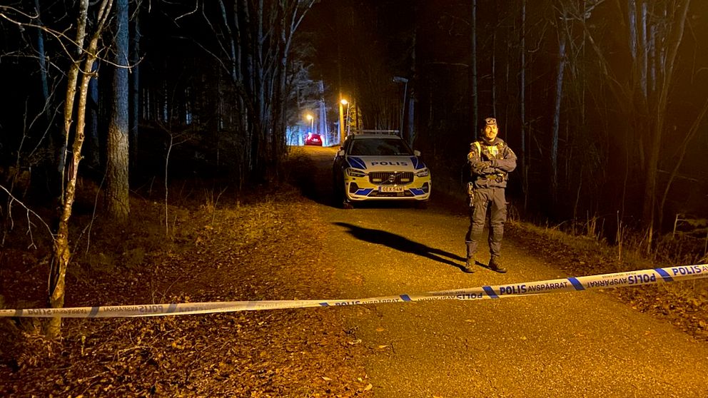 Ett område har spärrats av under en polisinsats i Kronskogen i Eskilstuna under söndagskvällen.