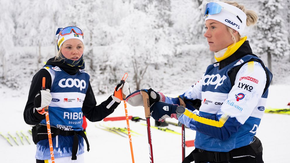 Emma Ribom och Maja Dahlqvist nobbar Tour de Ski.