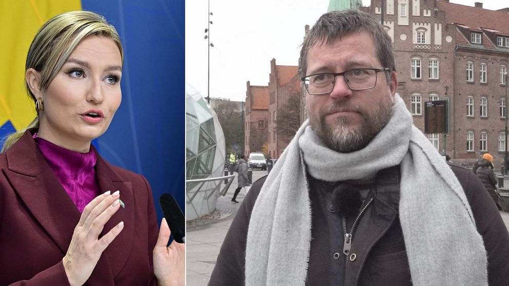 Ebba Busch Thor presenterar gasstöd för hushåll. David Nimhed i Malmö är nöjd med frustrerad över hur gaskunder behandlats innan idag.