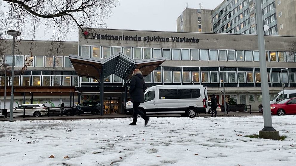 Fasaden på Västmanlands sjukhus i Västerås.