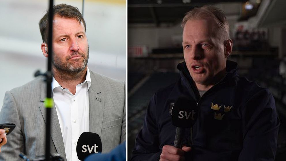 Magnus Hävelid (till höger) är inte lika missnöjd som Mikael Renberg.