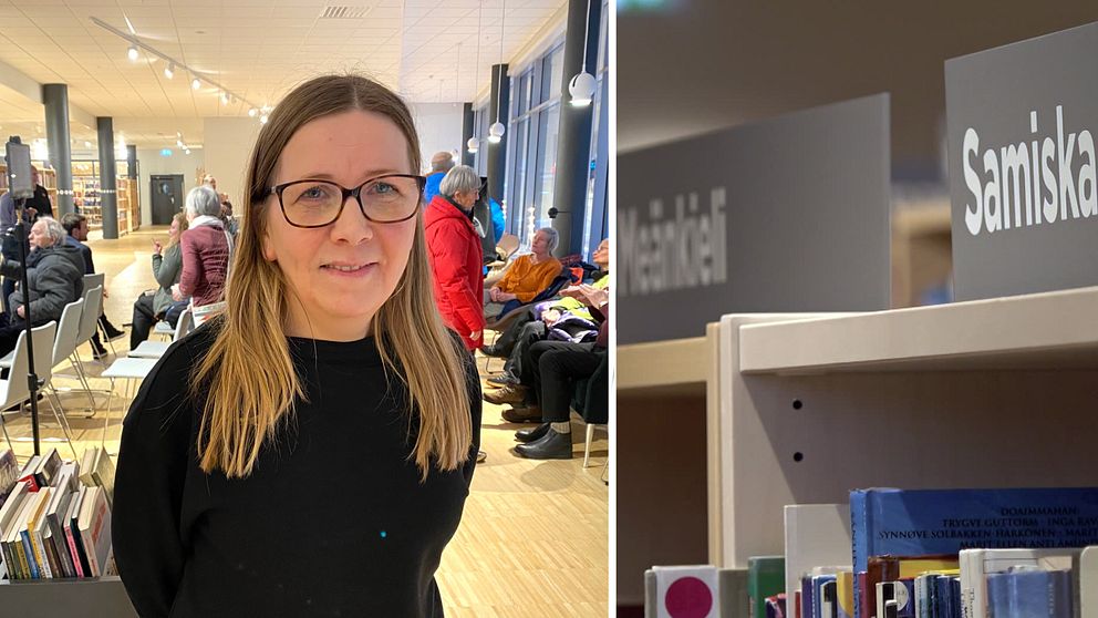 Minoritetsspråken ska lyftas mer i bibliotekets verksamhet, berättar Carina Kreku, Kiruna stadsbibliotek.