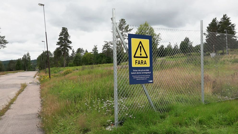 Bild på det omdiskuterade stängslet i Östra Malmberget.