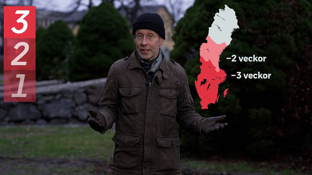 Pererik Åberg, står utomhus med svart mössa och brun jacka.