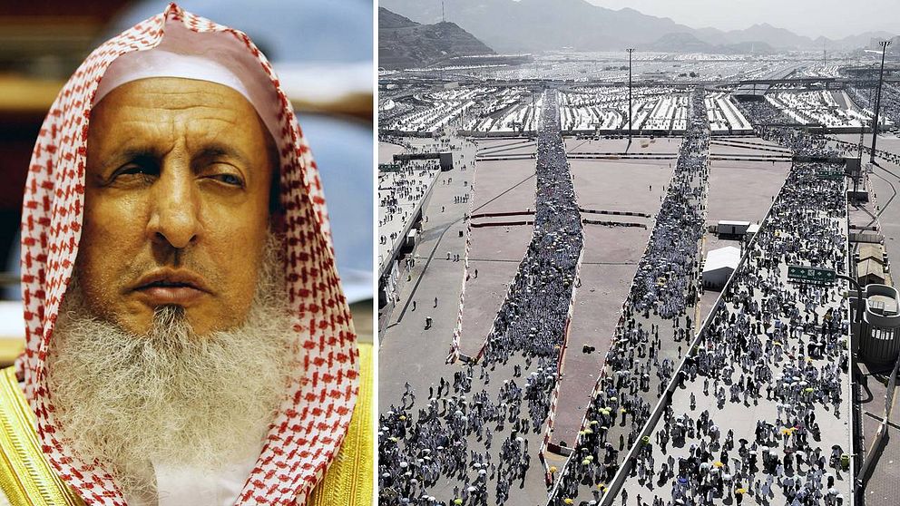 Saudiarabiens högste religiöse ledare, stormuftin Abdul Aziz al-Sheikh..