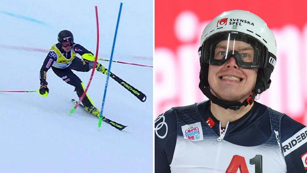 Alpint Kristoffer Jakobsen körde ur i första åket SVT Sport