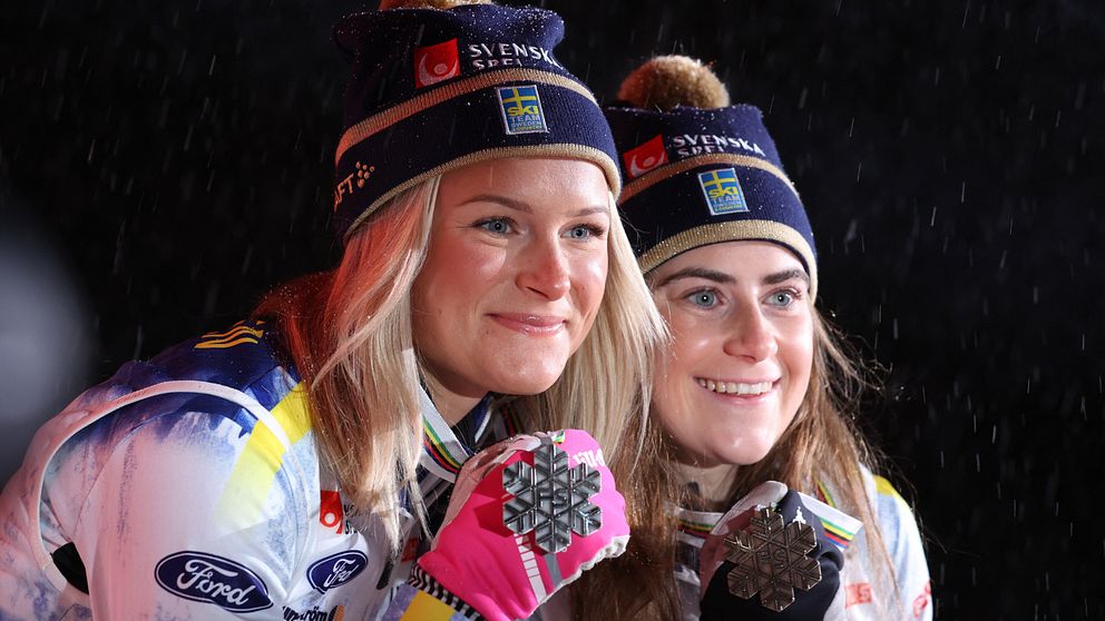 Frida Karlsson och Ebba Andersson tog VM-silver och VM-brons i 10 km fristil.
