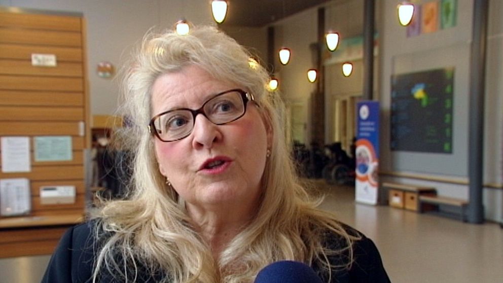 Leenamaija Forsberg-Johannesson SVT:n haastattelussa vuonna 2010. Arkistokuva.
