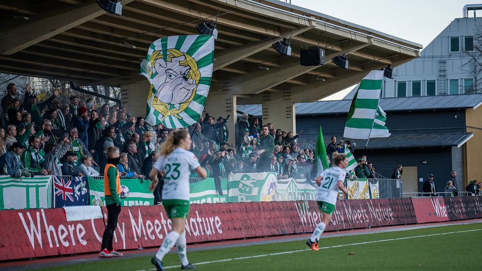 Hammarbys klack under hemmamatch i damallsvenskan mot Örebro.