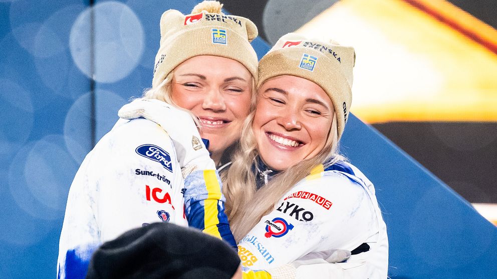 Emma Ribom och Jonna Sundling segrare i sprintstafetten