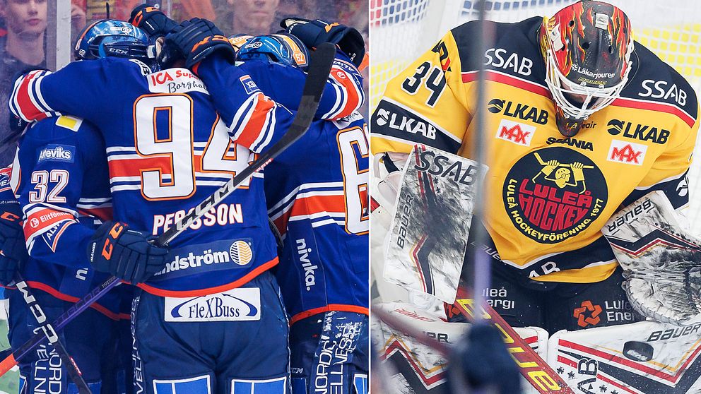 Växjö-spelarna jublar efter att ha slagit ut Luleå i kvartsfinal.