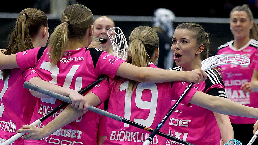 Moa Gustafsson låg bakom det mesta när semifinalplatsen säkrades. Se Faluns 3-2, 4-2 och 5-2 i klippet.