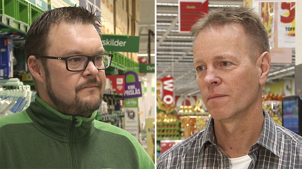 handlarna Jonas och Kaj från var sin sida av gränsen