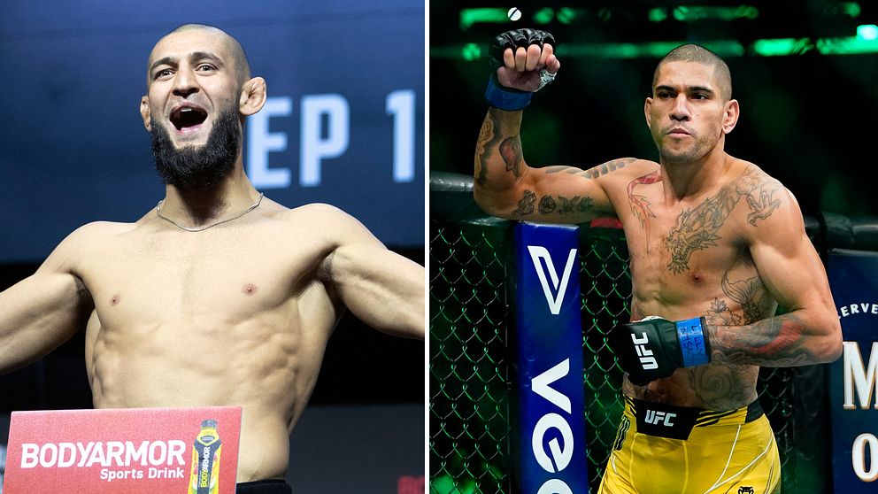 UFC-mästaren Alex Pereira (höger) sågar Khamzat Chimaev: ”Han verkar vilsen”.