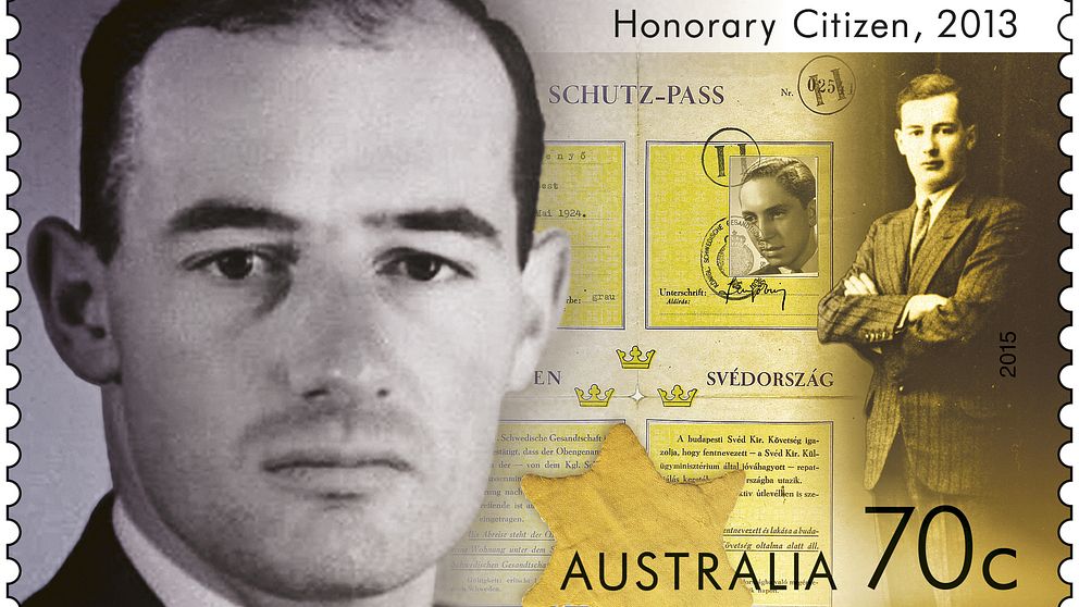 Raoul Wallenberg hedras med ett frimärke i Australien