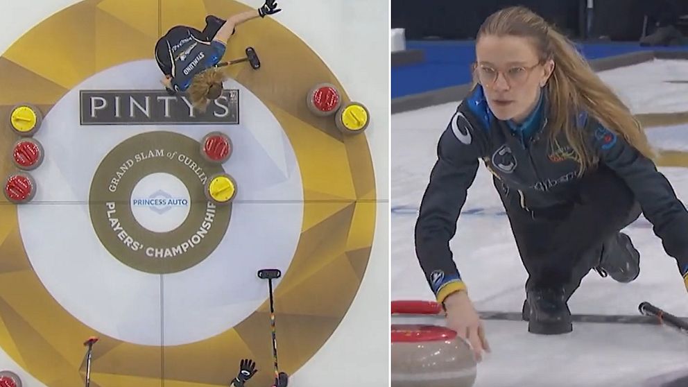 Lag Wranå tog Grand Slam-titel – se stenen som gav laget ett ryck. Bild: Grand Slam of Curling