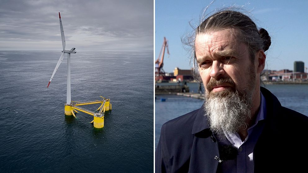 vindkraftverk till havs och Magnus Hallman
