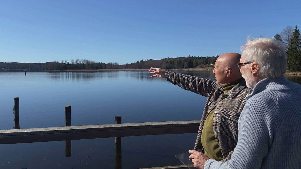 Tvärs över vattnet från Borvik planeras den nya vindkraftsparken ligga. I klippet hör du representanter från Fortum och från Borgviks utvecklingsråd.