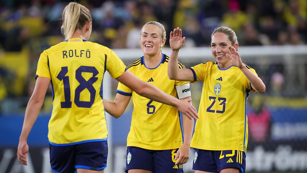 Fridolina Rolfö, Magdalena Eriksson och Elin Rubensson ska spela Nations League i höst.