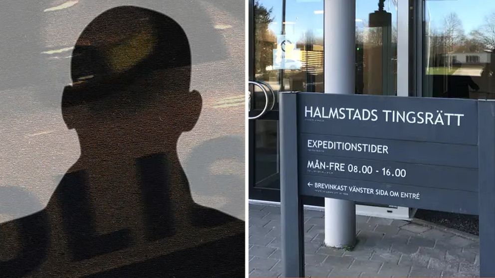 Halmstad tingsrätt och misstänkt.