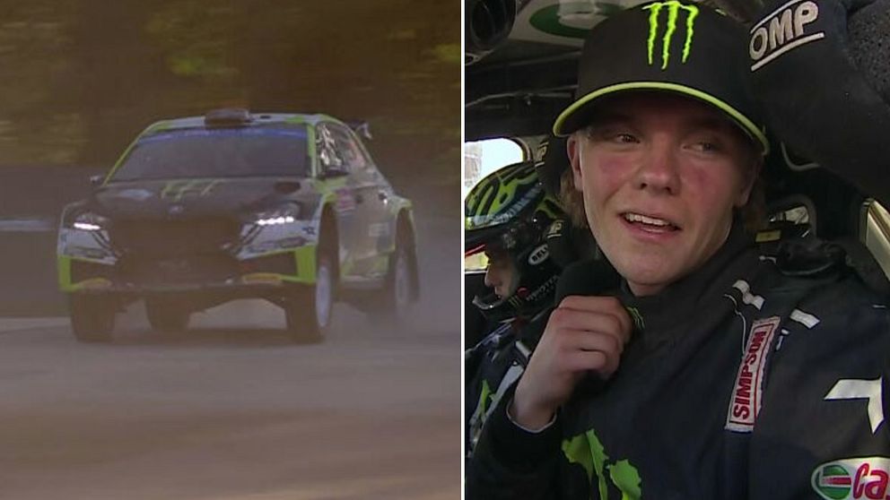 Oliver Solberg i ledning inför sista etappen i WRC2