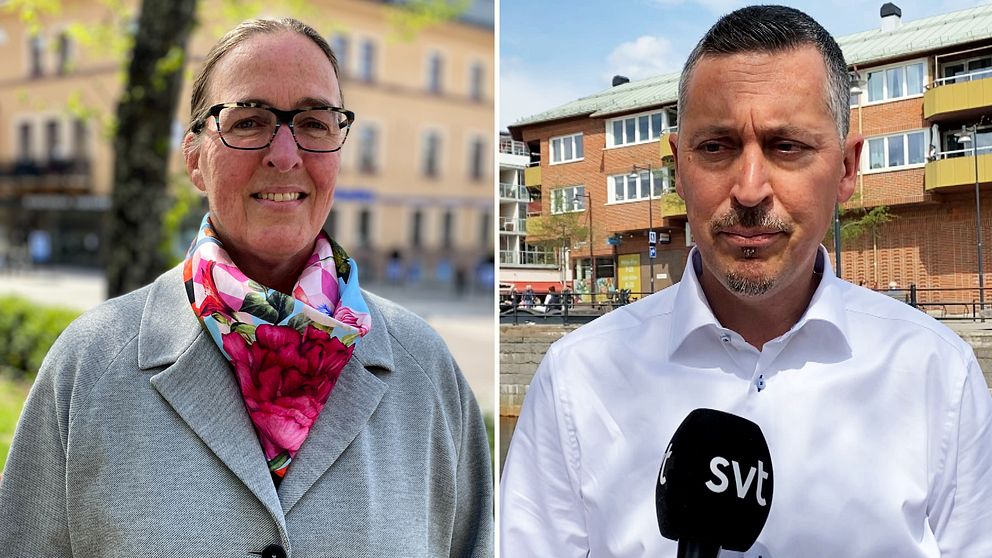 en kvinna som är ordförande på vårdförbundet, Marion Vaeggemose, och politikern Björn Ljungqvist (M)