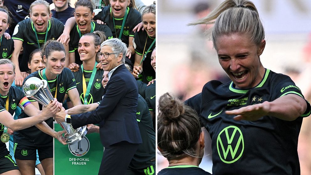 Rebecka Blomqvist cupmästare med Wolfsburg.