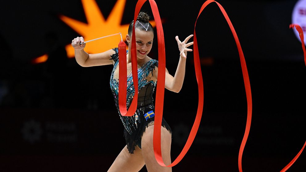 Alva Svennbeck missade final i EM i rytmisk gymnastik