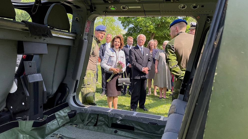 Kungaparet besökte Östergötland.