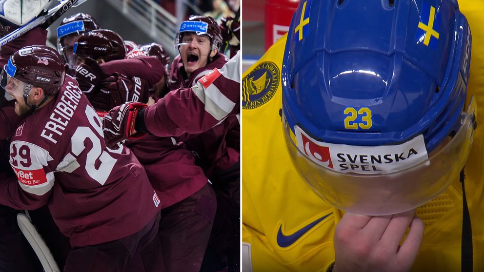 Sverige utslaget ur VM efter chockförlusten mot Lettland.