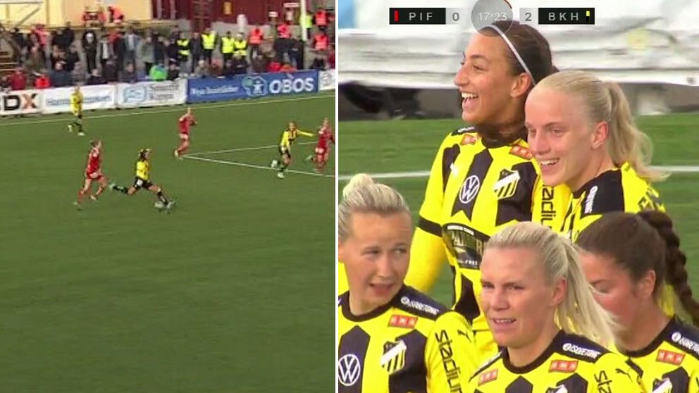 Rosa Kafaji inledde toppmatchen mot Piteå med att göra två drömmål.